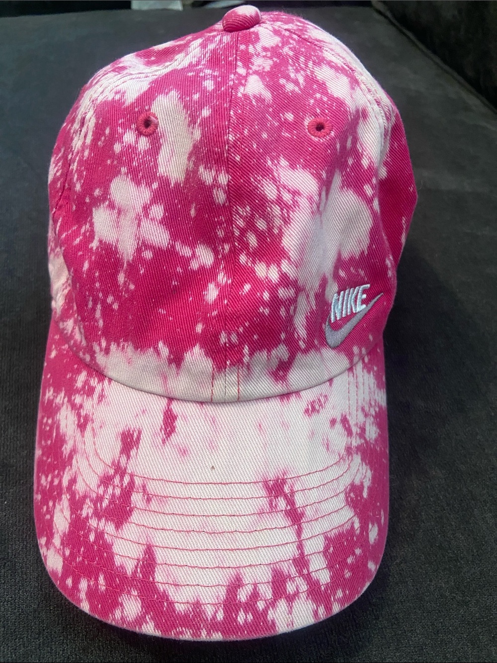 Nike Pink and White Tie-Dye Baseball Cap NWOT